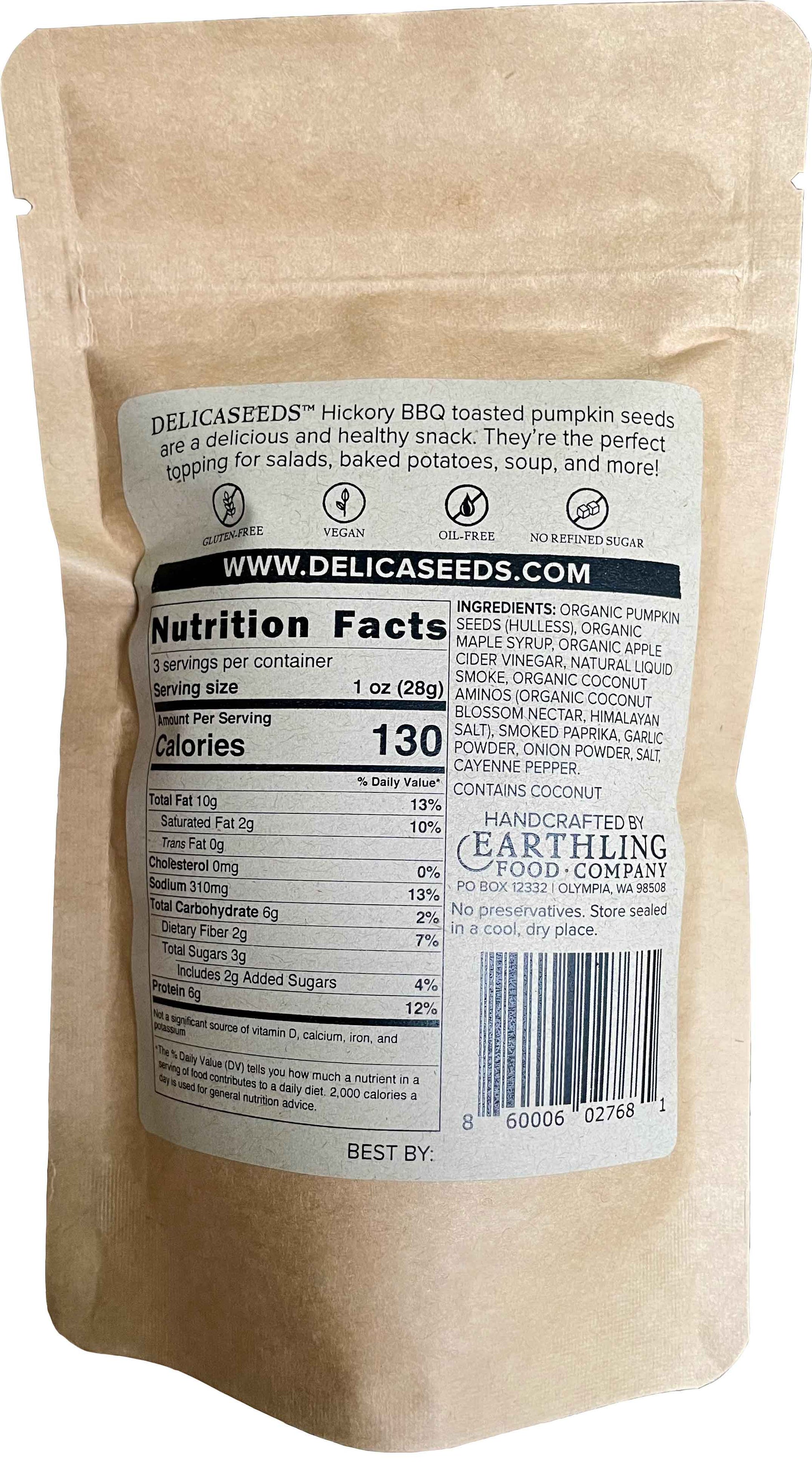 Delicaseeds Hickory BBQ, 3 oz