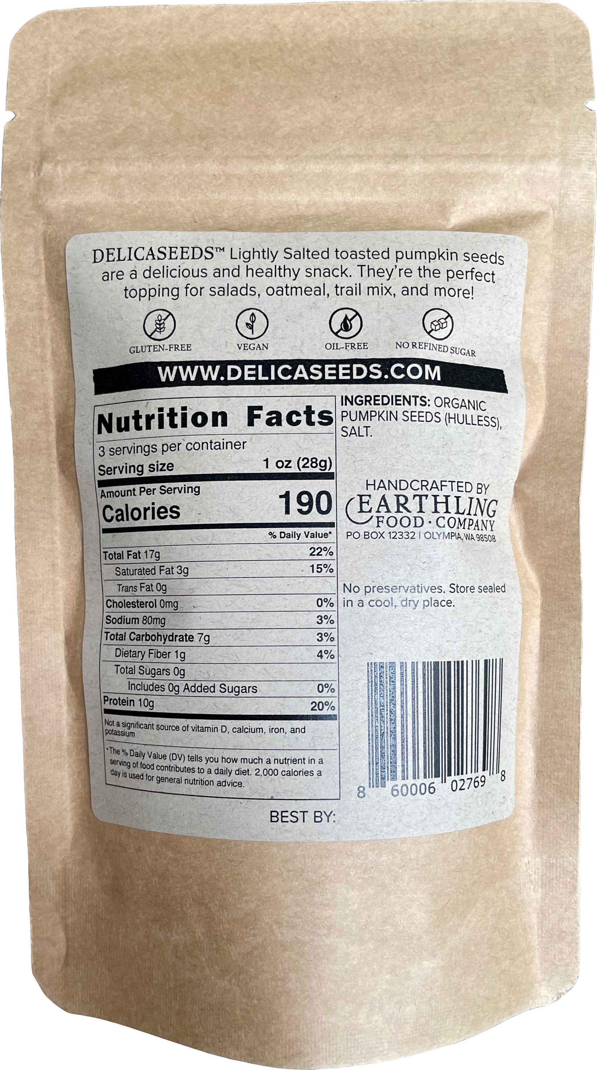 Delicaseeds Lightly Salted, 3 oz
